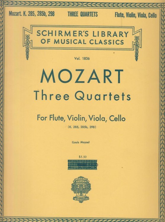 Image for Three Flute Quartets, K285, K285b & K298 - Set of Parts Three Flute Quartets, K285, K285b & K298 - Set of Parts