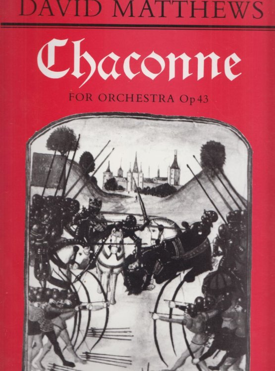Image for Chaconne for Orchestra, Op.43 - Folio Full Score Chaconne for Orchestra, Op.43 - Folio Full Score