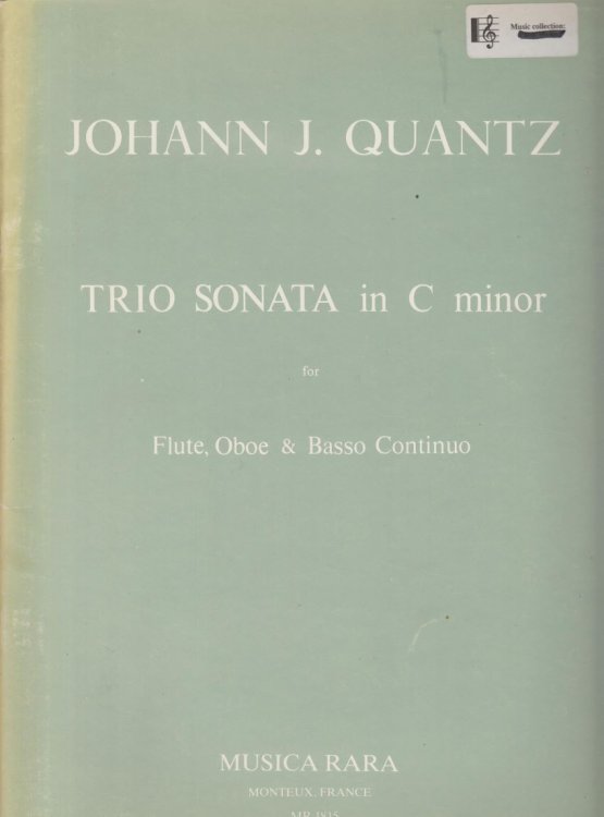 Image for Trio Sonata in c minor for Flute, Oboe and Basso Continuo - Set of Parts Trio Sonata in c minor for Flute, Oboe and Basso Continuo - Set of Parts