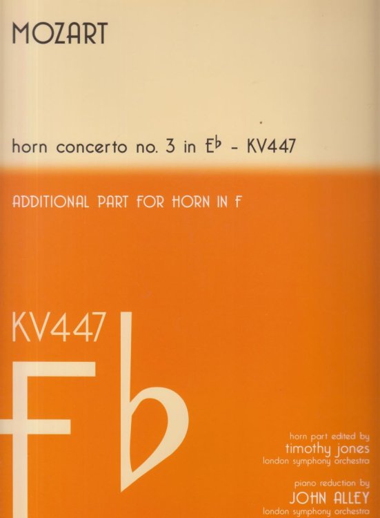 Horn Concerto No.3 in E flat, KV447 - Horn & Piano