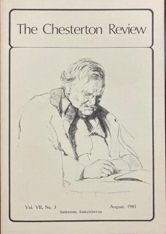 Image for The Chesterton Review (Vol. XII, No. 3 - August 1981) The Chesterton Review (Vol. XII, No. 3 - August 1981)
