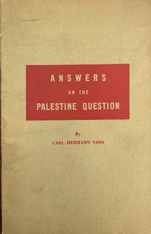Image for Answers on the Palestine Question Answers on the Palestine Question