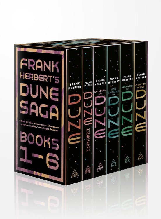 #1 - #6 Dune Saga 6-Book Boxed Set: Dune, Dune Messiah, Children of Dune, God Emperor of Dune, Heretics of Dune, and Chapterhouse: Dune