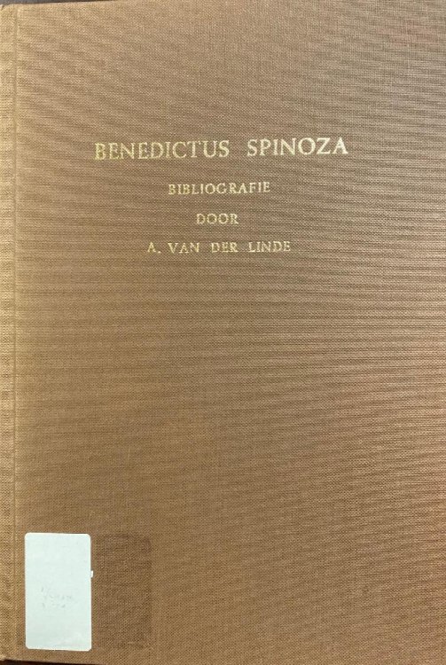 Image for Benedictus Spinoza: Bibliografie Benedictus Spinoza: Bibliografie