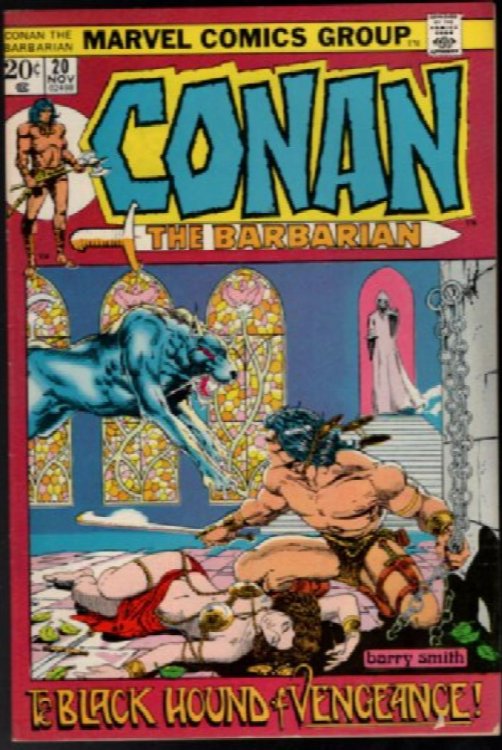 CONAN THE BARBARIAN #20 (1972) GLOSSY! WINDSOR-SMITH BLACK HOUND OF VENGEANCE