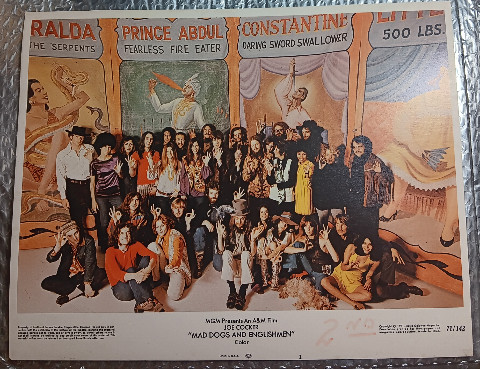 joe cocker mgm presents an A&M film mad dogs and englishmen lobby card