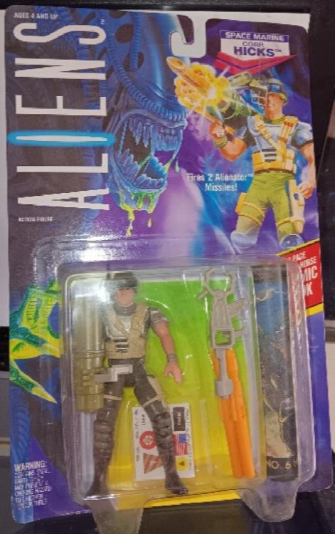 ALIENS MOVIE CORP HICKS CORPORAL SPACE MARINE ACTION FIGURE!