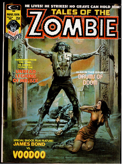 Tales of the Zombie Volume 2 Number 1 Marvel Magazine Bronze Age March 1974
