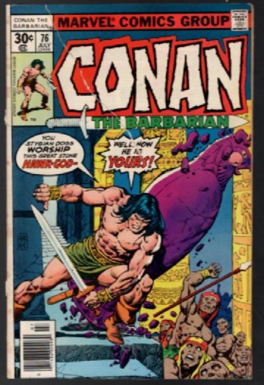 STAN LEE PRESENTS! VINTAGE 1977 CONAN THE BARBARIAN #76 MARVEL COMICS