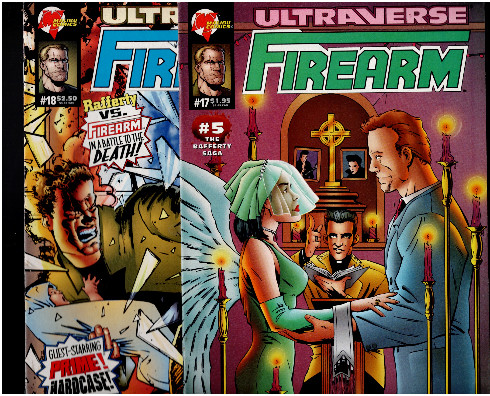 Ultraverse Firearm comic #16, #17 and #18 Malibu Comics