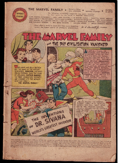 Marvel Family #46 (1950) - Golden Age Captain Marvel Mary Marvel Sci-Fi