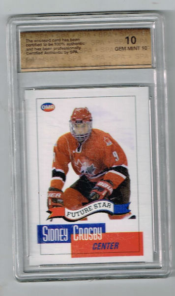 Sidney Crosby OMR Gold SPA authenticated no date ultra rare w/penguins jersey sealed 10 mint gem