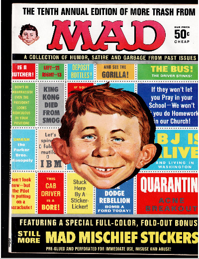 Mad Magazine 1967 10th Annual More Trash 80 pages