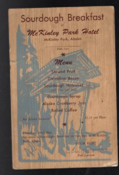 Sourdough Breakfast at Mt.McKinley Park Hotel menu