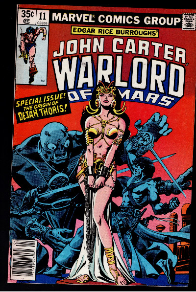 John Carter Warlord Of Mars #11 Key Dejah Thoris Origin/Bondage Cover 1978