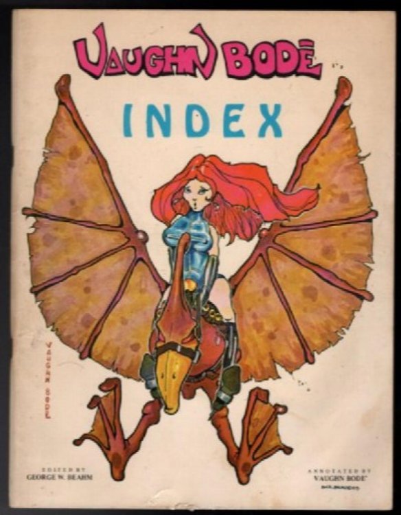 Vaughn Bode Index - 1976 - 2500 copies - Cheech Wizard and more