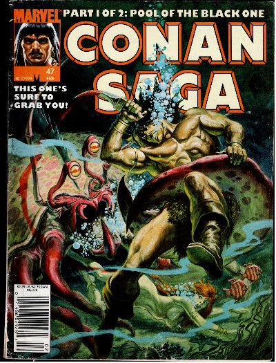 Conan Saga #47 Magazine size comic book Roy Thomas John Buscema James Fletcher
