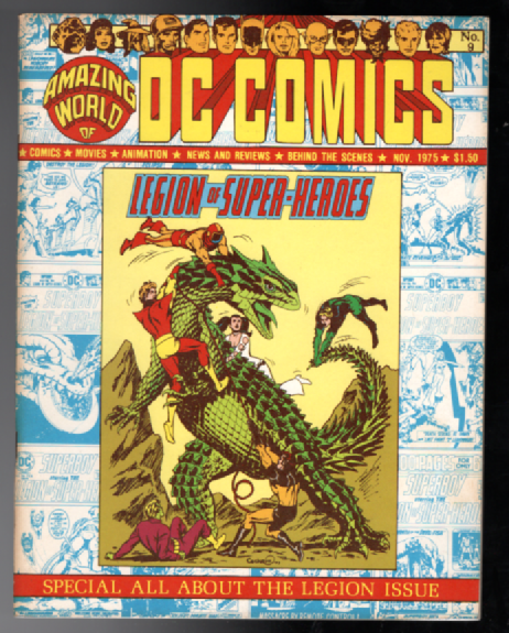Amazing World of DC Comics #9 KEY Legion of Super-Heroes Special Magazine 1975