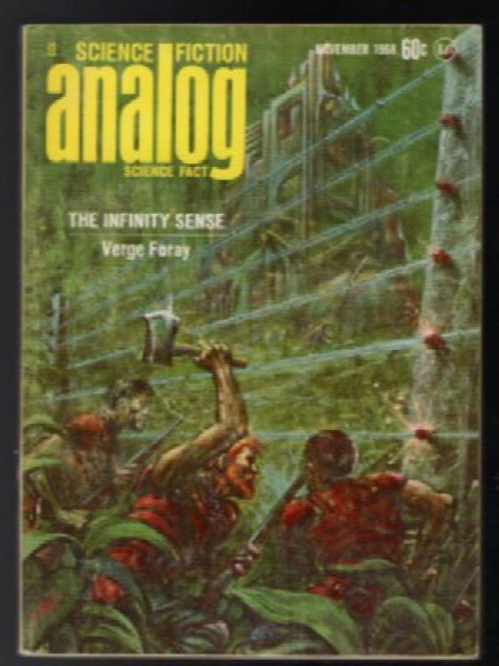 Analog Science Fiction Science Fact,Jan.March,June,July Aug.,Sept.and Nov 1968, Verge Foray