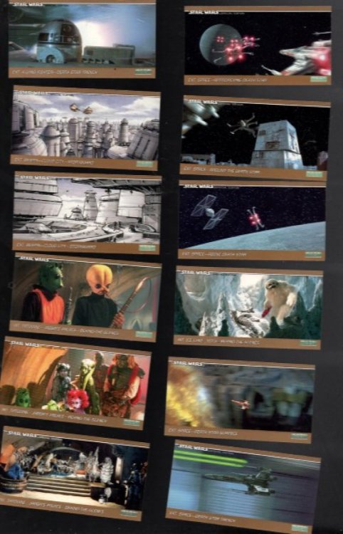 31 Elongated Star Wars Cards (loose)no folder