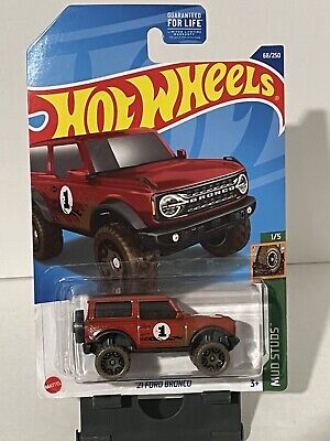 Hot Wheels Ford Bronco Brand New Unopened Red HW Mud Stud Series 21'