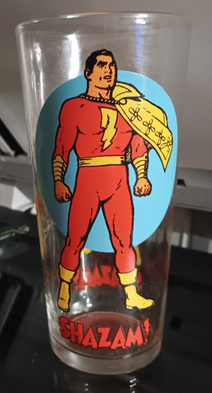 Shazam, Pepsi Super Series Collectible 1976 Drinking Glass