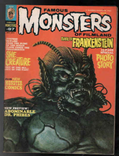 Famous Monsters of Filmland #87 She Creature, Dr. Phibes
