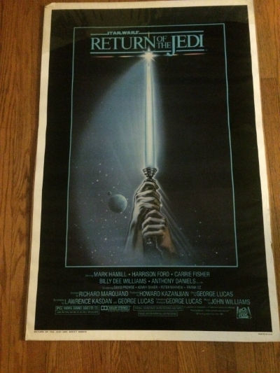 Star Wars Return Of the Jedi Orignal Rolled One Sheet Style A 27X41 Estate