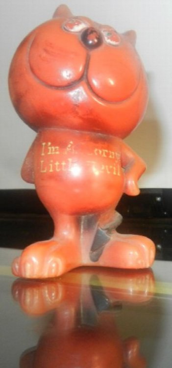 Vtg 1970 Berrie Halloween Garfield Cat Costume Figure 