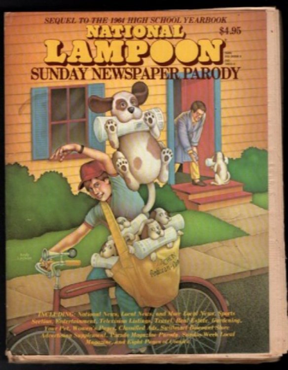 NATIONAL LAMPOON HIGH SCHOOL SEQUEL SUNDAY NEWSPAPER PARODY VINTAGE MAGAZINE<br/>Last item available
