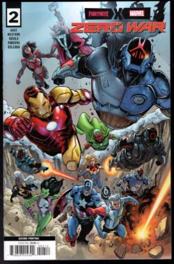 Fortnite X Marvel: Zero War #2 Sergio Davila 2nd Printing ,#3 and #4 Variant 2022