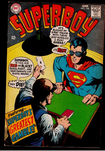 Superboy #148 (June, 1968) Neal Adams Cover! 