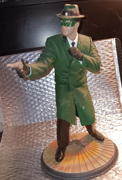 Green Hornet statue Desmond Wilkenson 2000