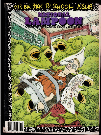 National Lampoon Magazine October 1987 Our Big Back to School Issue