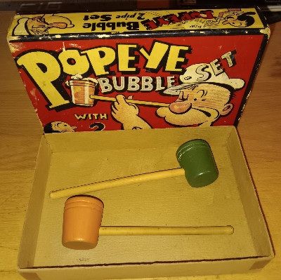 1936 Vintage King Features Syndicate Popeye Bubble-Set Two Pipes Excellen