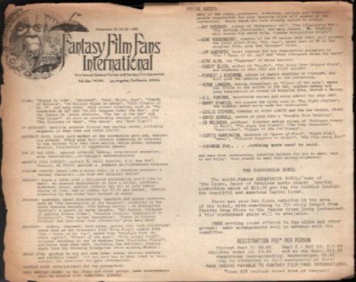fantasy film fans international 1972 No.1