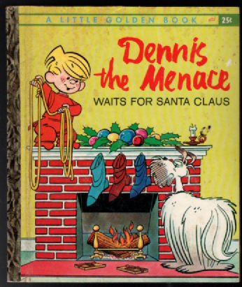 Dennis The Menace Waits For Santa Claus, A Little Golden Book,1961(A ED)