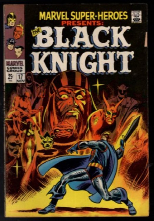 Marvel Super-Heroes #17 1968 VG- 1st Solo App of Black Knight Comic Book