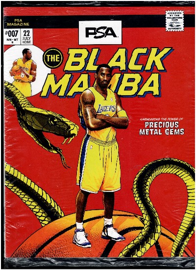 KOBE BRYANT - PSA MAGAZINE JULY 2022 RARE RED ISSUE #007 THE BLACK MAMBA SEALED
