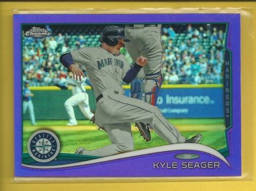 Kyle Seager 2014 Topps Chrome Purple Refractors Card # 106 Mariners Baseball MLB