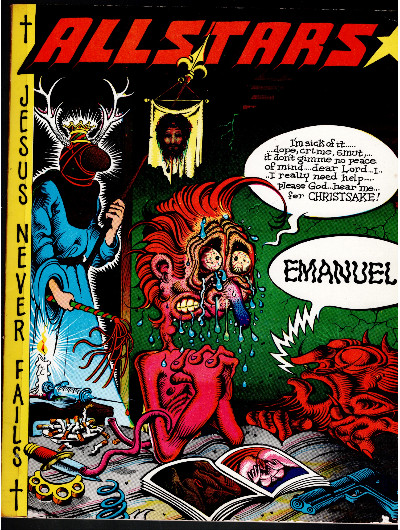1970 All Stars Underground Comic Issue No. 2 'Jesus Never Fails