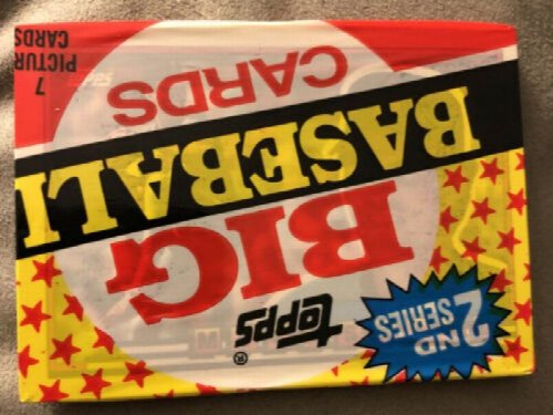 1989 Topps Big Baseball 2 nd Series Sealed Pack 7 Cards,