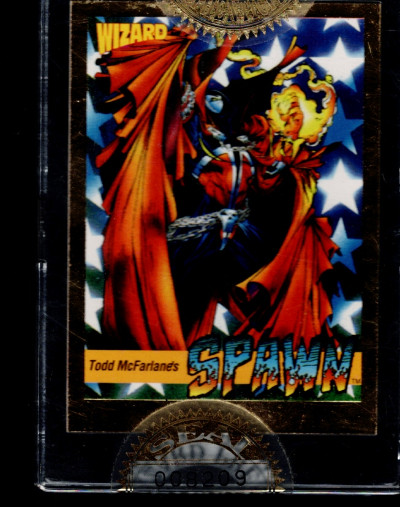 Spawn Gold Promo Card Wizard Magazine 1992 Sealed / Numbered