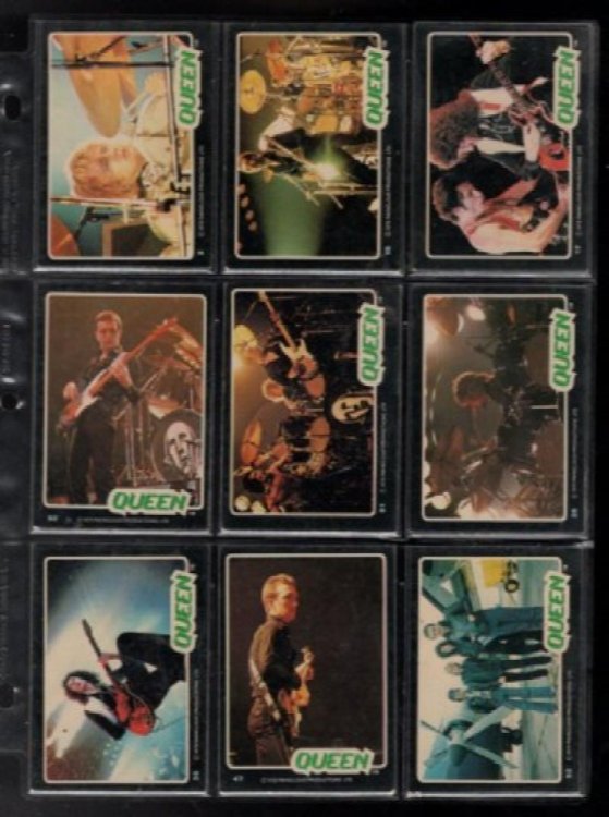 Queen:9 Creem Trading cards.