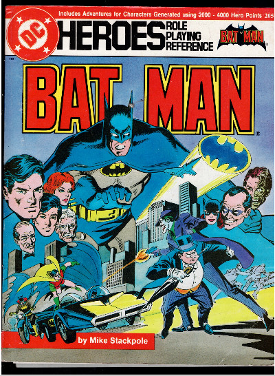 1985 Batman Heroes Role Playing Reference