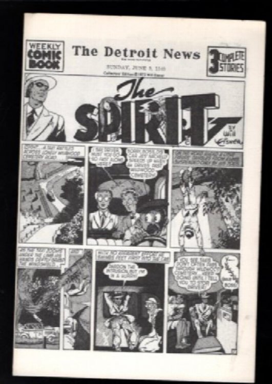 The Spirit: Detroit News,Sunday June 9, 1940