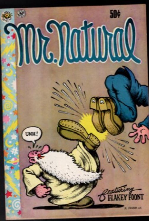 Mr Natural Comic Book Featuring Flakey Foont #1 1970 R Crumb Apex Novelties