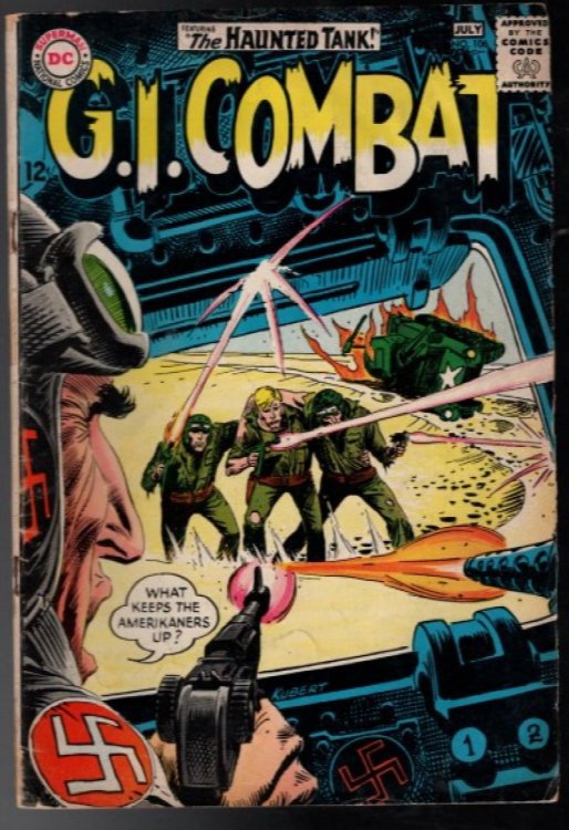 G.I. COMBAT 106 (DC War Comic July, 1964) NAZI cover THE HAUNTED TANK Joe Kubert