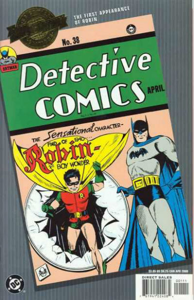 Batman Detective Comics #38 1st Robin Appearance (Millennium Edition) Comics 2000 by Bob Kane (Author), Jerry Robinson (Illustrator)