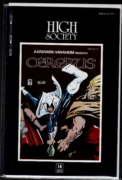 Cerebus High Society #14 Aardvark-Vanaheim 1990 Reprint #39 Bagged & Boarded